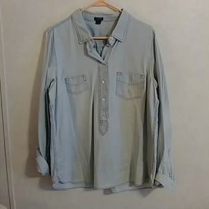 J Crew faded denim shirt